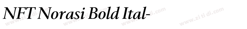 NFT Norasi Bold Ital字体转换 NFT Norasi Bold Ital字体转换